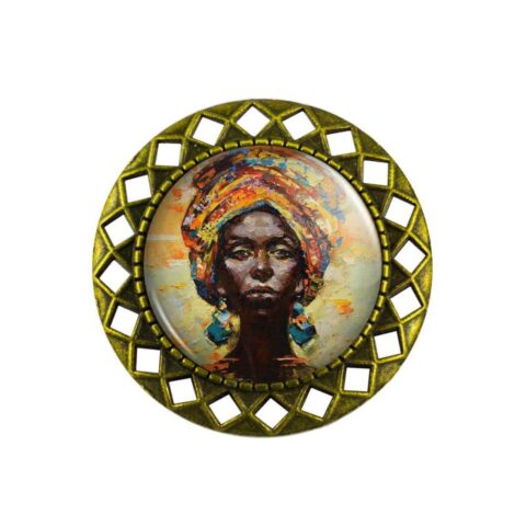 კოსმო აფრიკელი ქალი - ბროში – 1