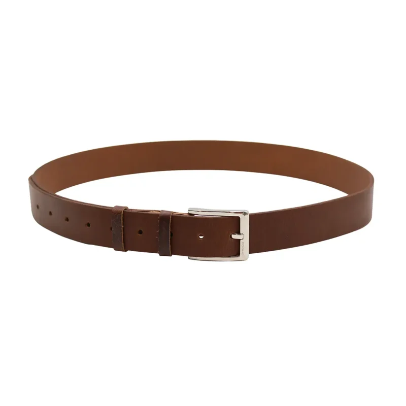 ტყავის ქამარი – მამაკაცის (ყავისფერი, ნაკერის გარეშე)