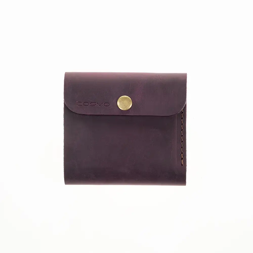 ტყავის საფულე ლალა – შინდისფერი ტყავის საფულე ლალა – შინდისფერი