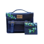 მოხატული ლალა ჩანთა + საფულე