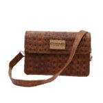 ტყავის ჩანთა ადარა - ყავისფერი - Image 5