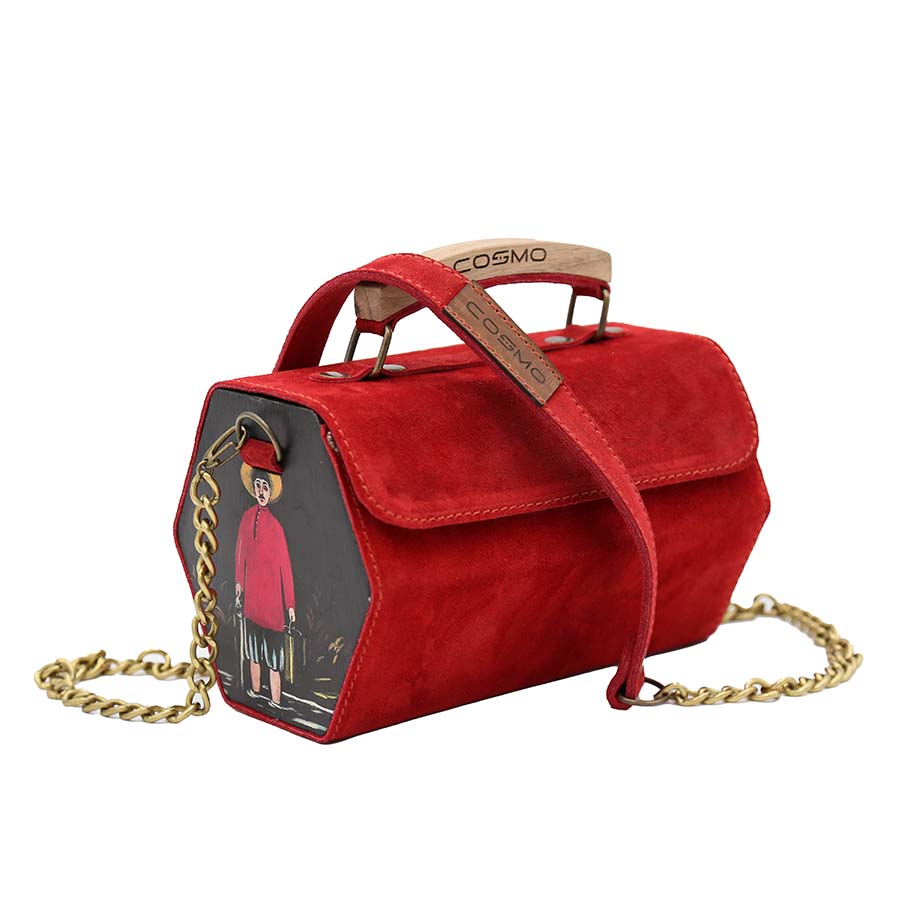 ნატურალური ზამშის ჩანთა – ფიროსმანი ნატურალური ზამშის ჩანთა – ფიროსმანი