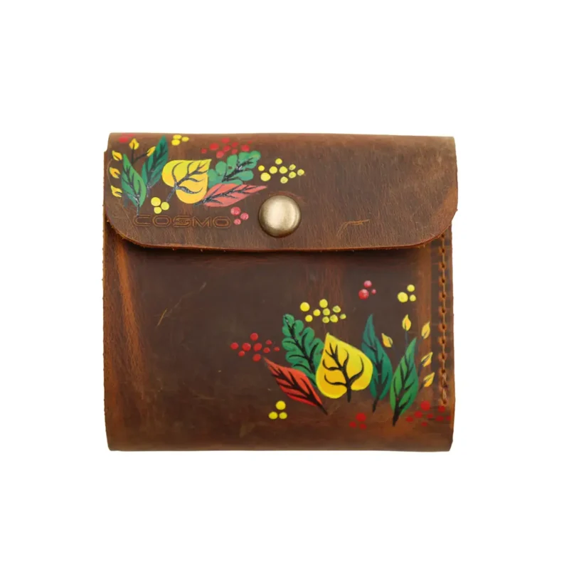 ტყავის საფულე “ლალა” – შემოდგომა, ღია ყავისფერი