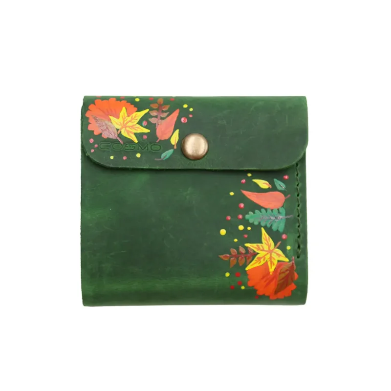 ტყავის საფულე “ლალა” – შემოდგომა, მწვანე