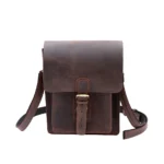 მამაკაცის ჩანთა "ცაცა" - მუქი ყავისფერი