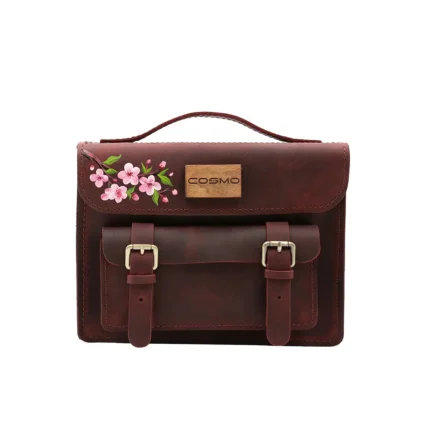 Bag - Lala Burgundy Sakura (Cherry Blossoms)